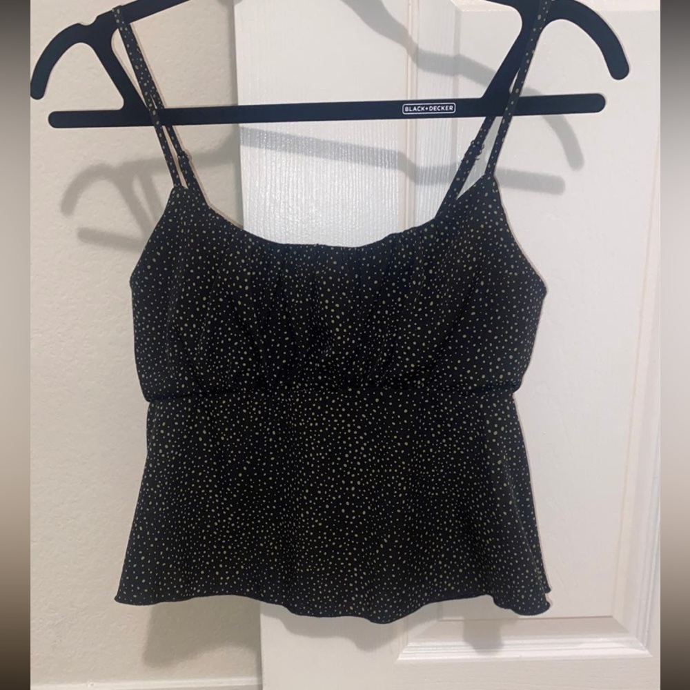 Black and Gold Dot Blouse